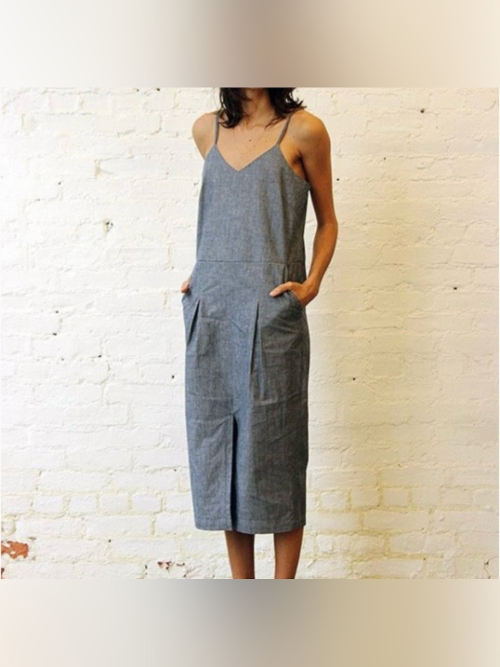 APiece Apart dress, chambray, size 8